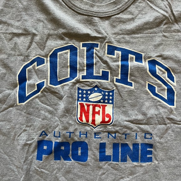 VTG Logo Athletic NFL Pro Line Indianapolis Colts Sleeveless Shirt Single Stitch - Picture 2 of 7
